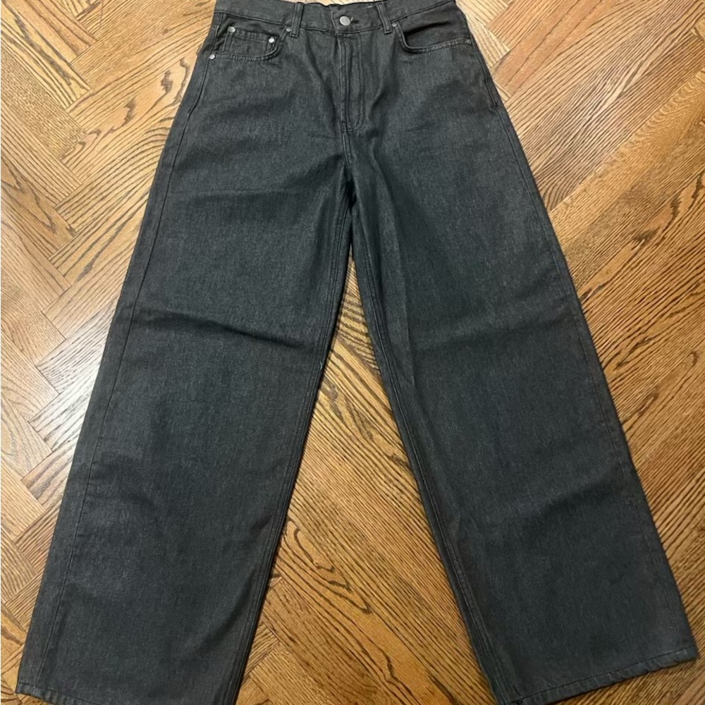 Zara Women’s Signature Denim Mid Rise Loose Fit 5-Pocket Jeans, Size 6, NWT